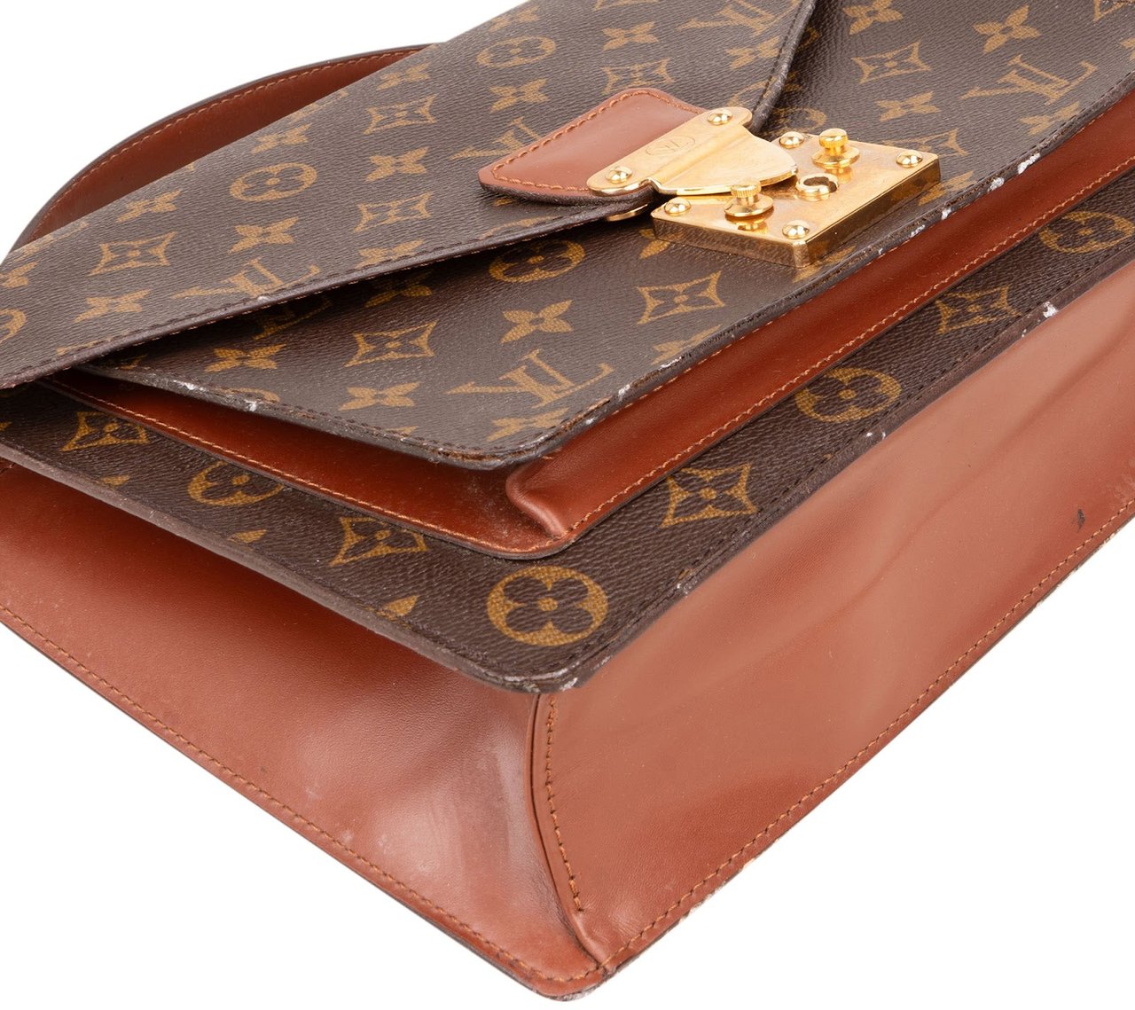 Louis Vuitton Louis Vuitton Monogram Canvas Monceau Handbag Bruin