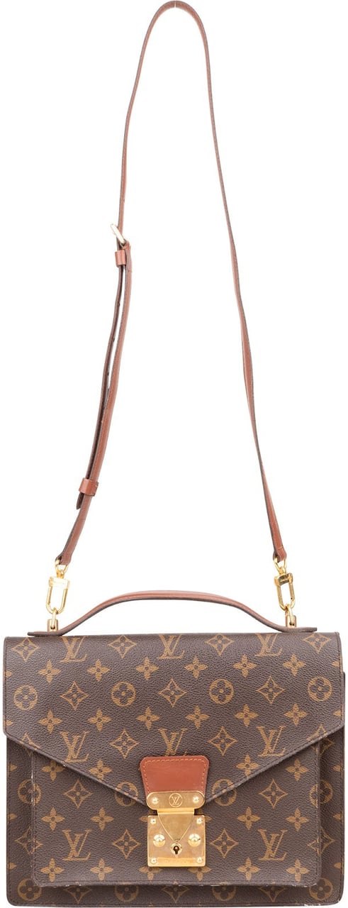Louis Vuitton Louis Vuitton Monogram Canvas Monceau Handbag Bruin
