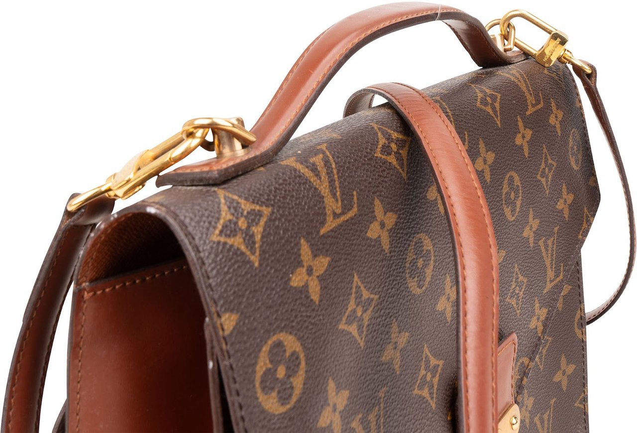 Louis Vuitton Louis Vuitton Monogram Canvas Monceau Handbag Bruin
