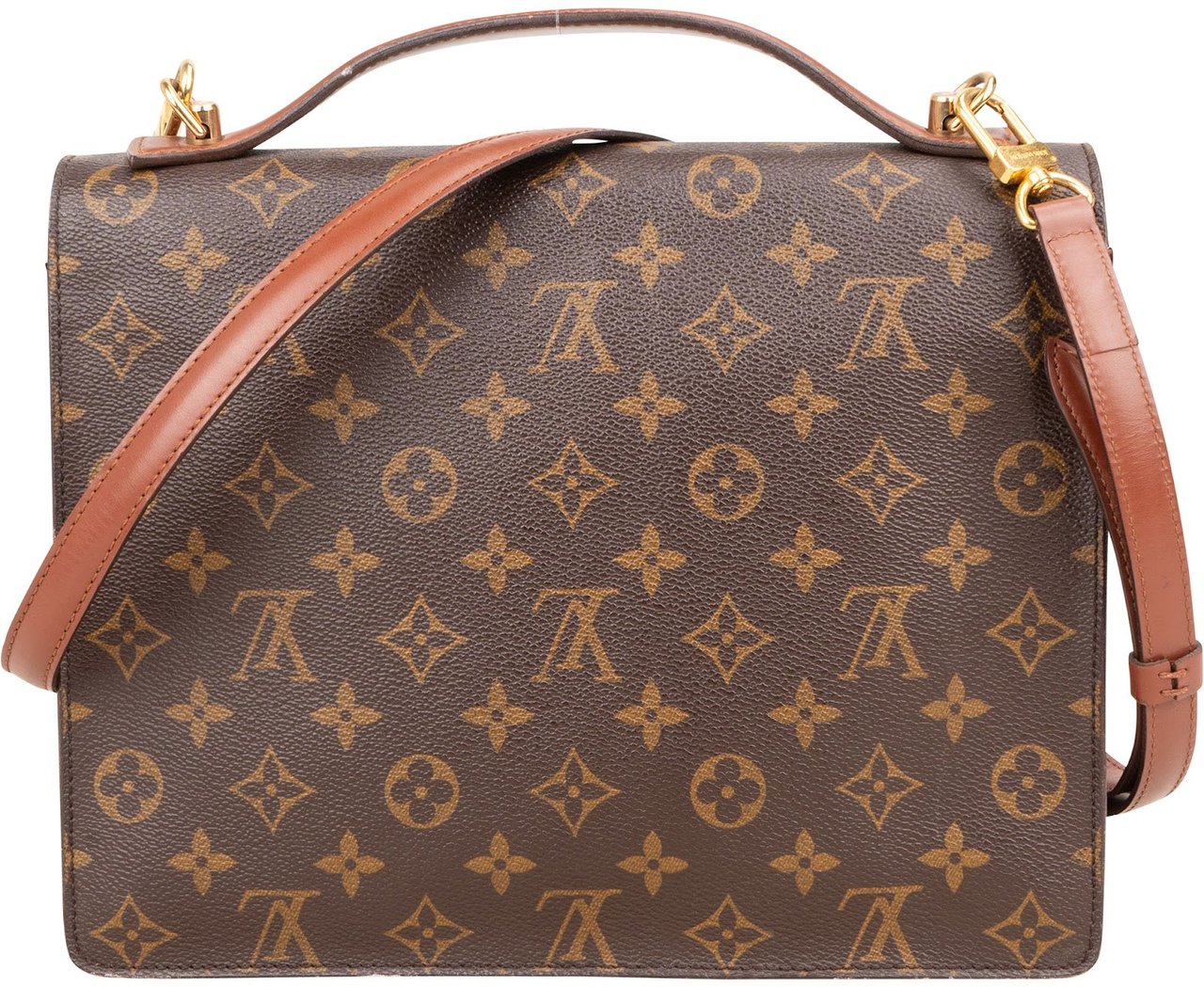 Louis Vuitton Louis Vuitton Monogram Canvas Monceau Handbag Bruin