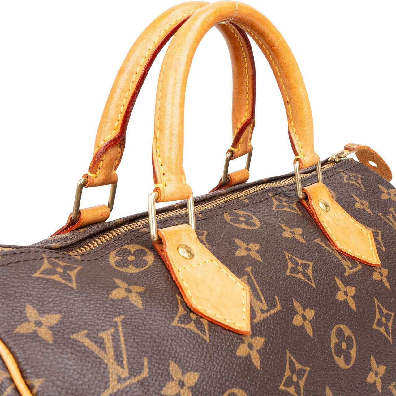 Louis Vuitton Louis Vuitton Monogram Canvas Speedy 30 Handbag Bruin