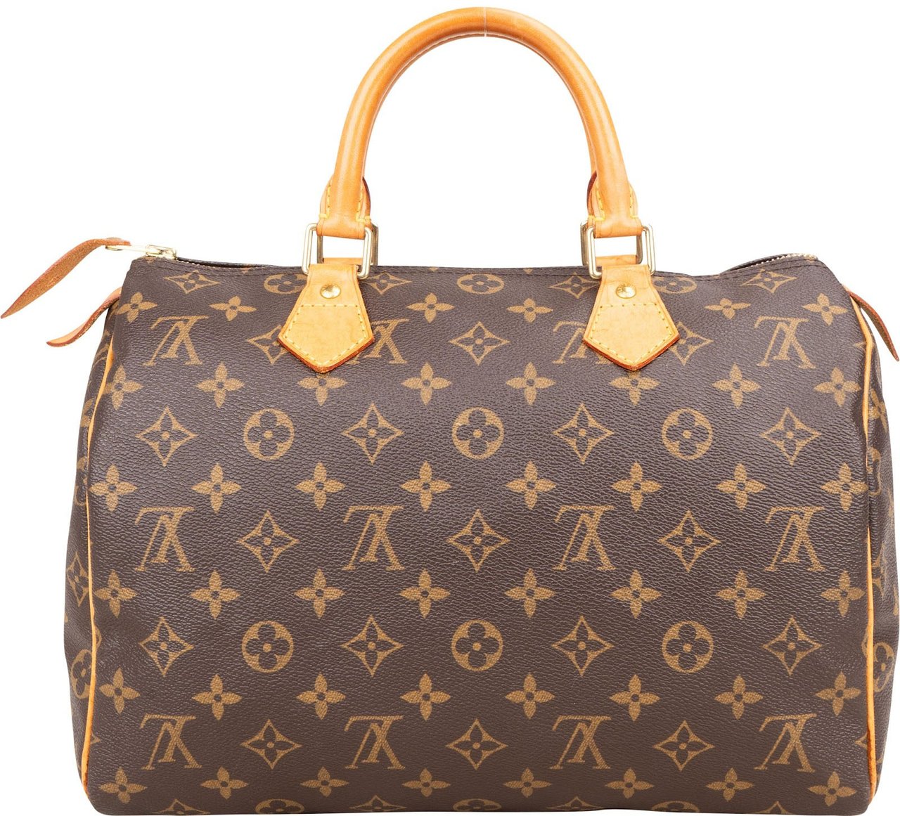 Louis Vuitton Louis Vuitton Monogram Canvas Speedy 30 Handbag Bruin