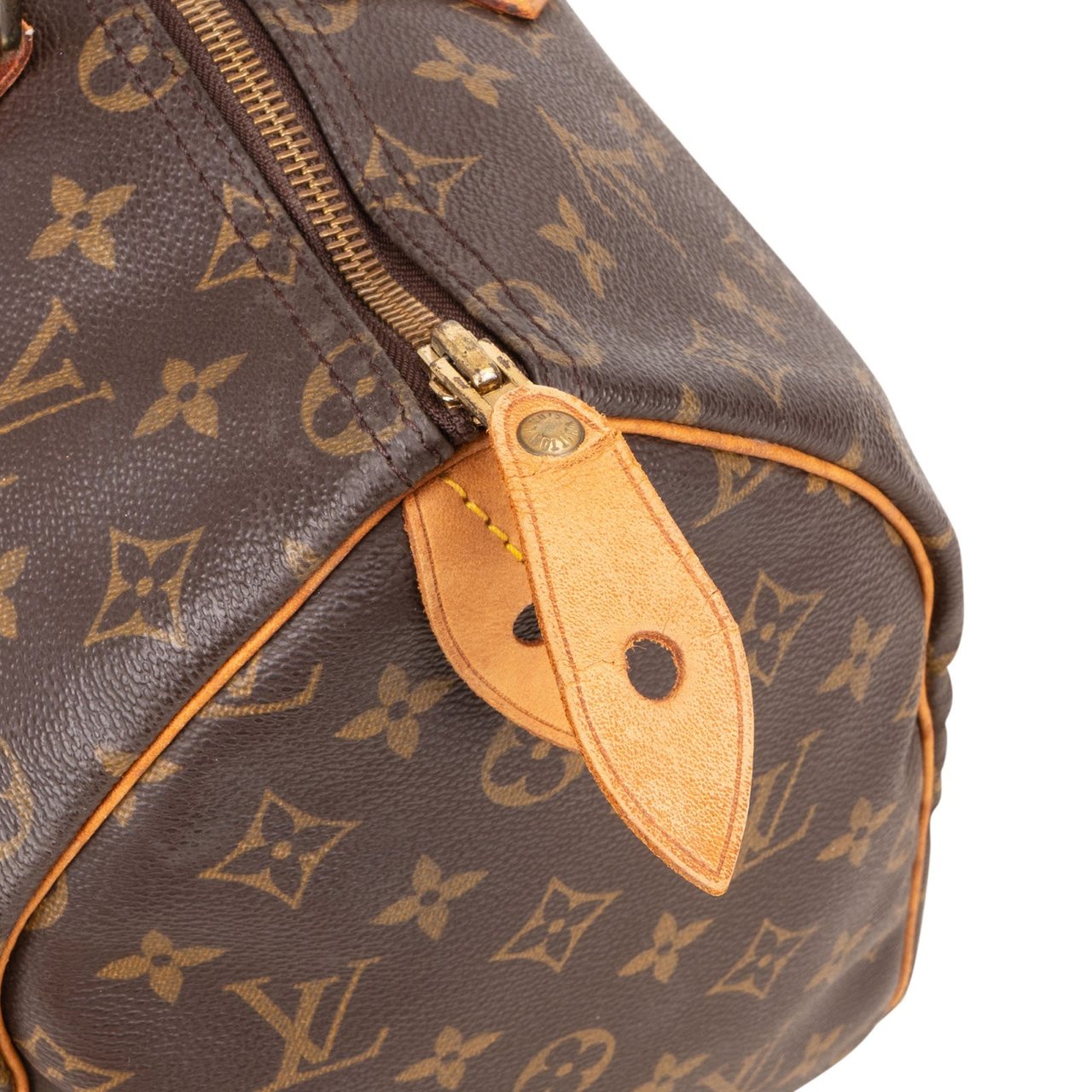 Louis Vuitton Louis Vuitton Monogram Canvas Speedy 35 Handbag Bruin