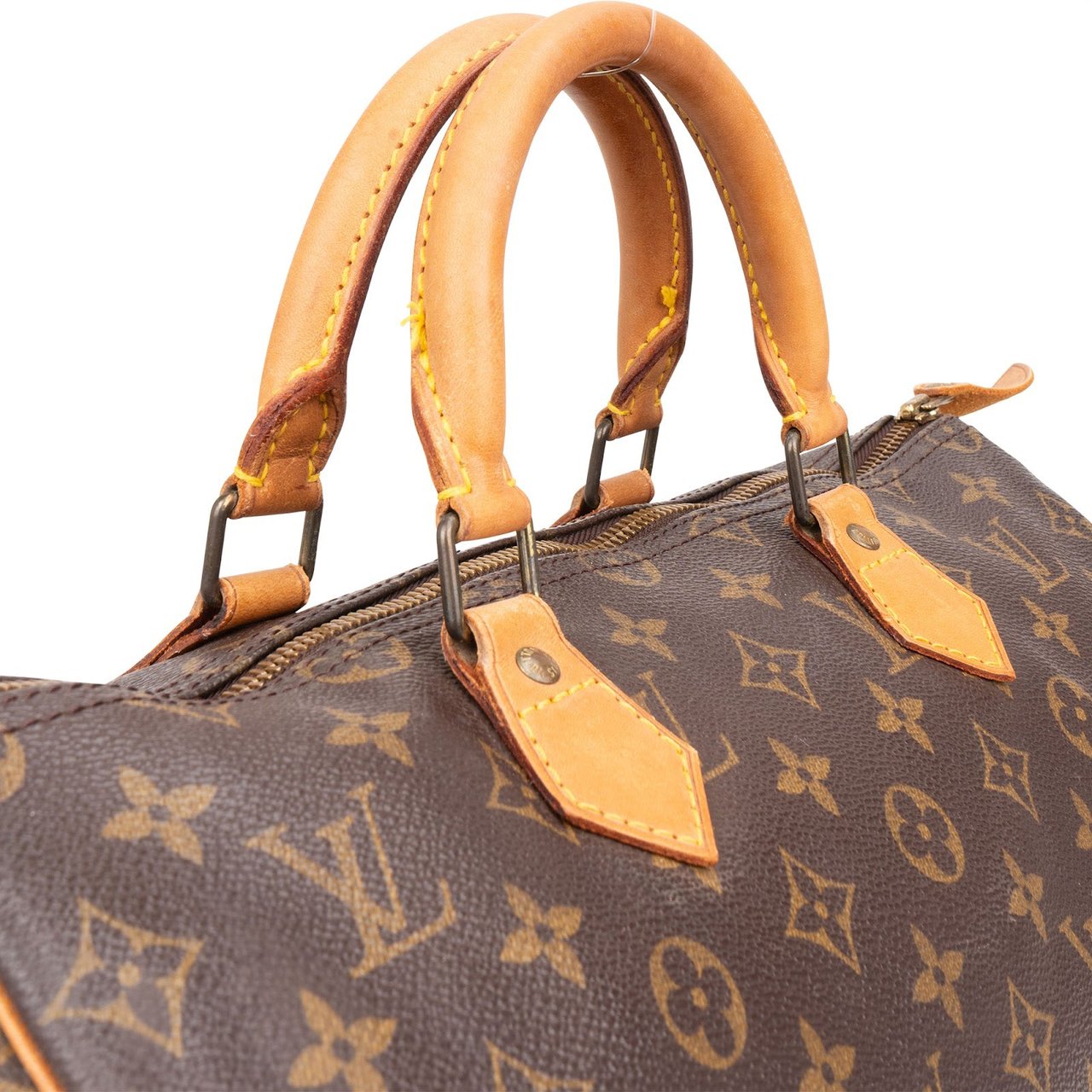 Louis Vuitton Louis Vuitton Monogram Canvas Speedy 35 Handbag Bruin