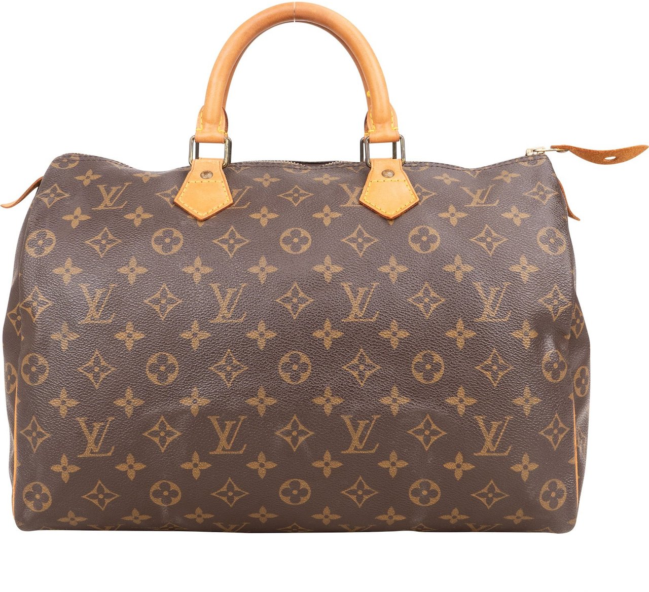 Louis Vuitton Louis Vuitton Monogram Canvas Speedy 35 Handbag Bruin