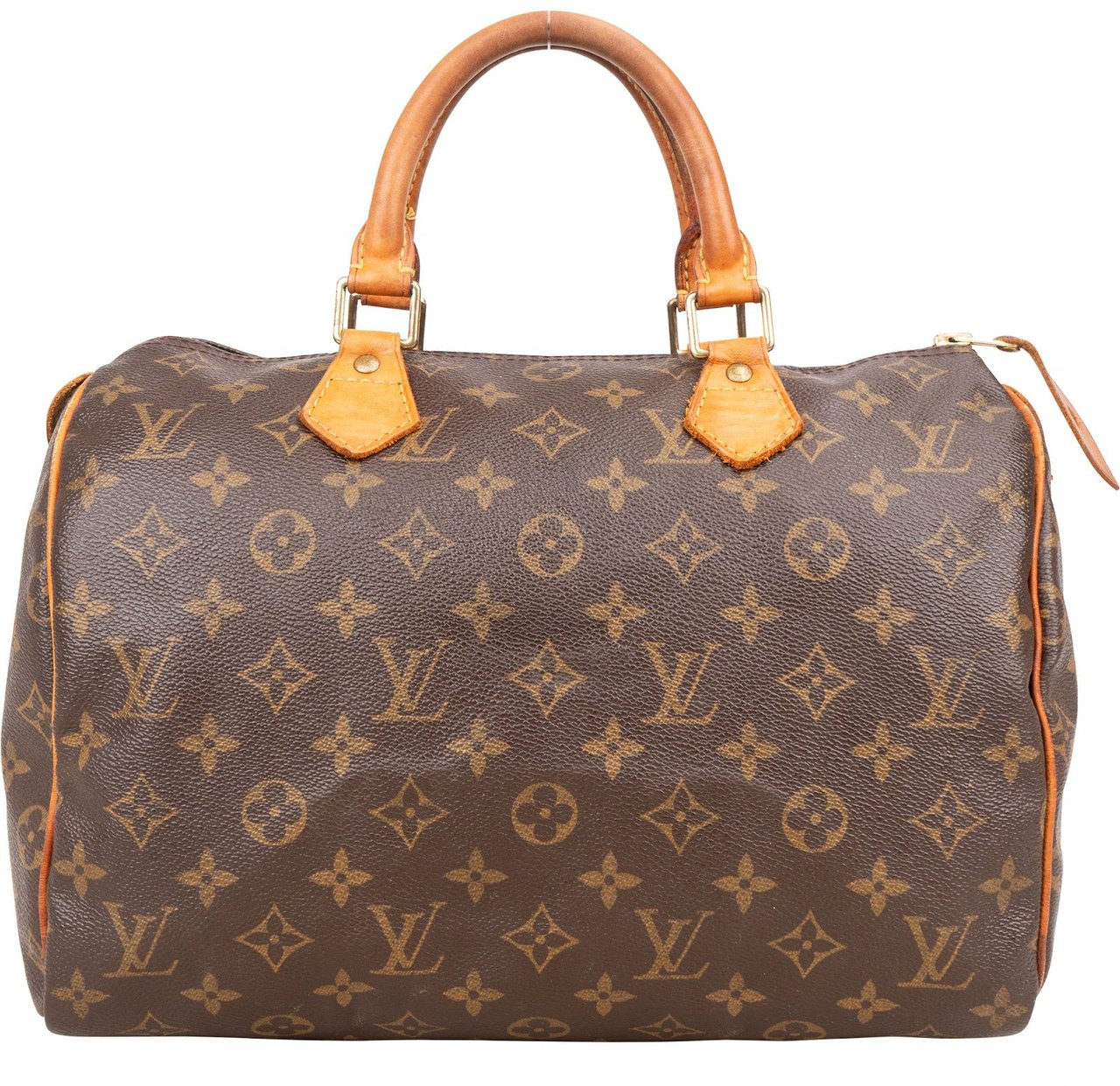 Louis Vuitton Louis Vuitton Monogram Canvas Speedy 30 Handbag Bruin