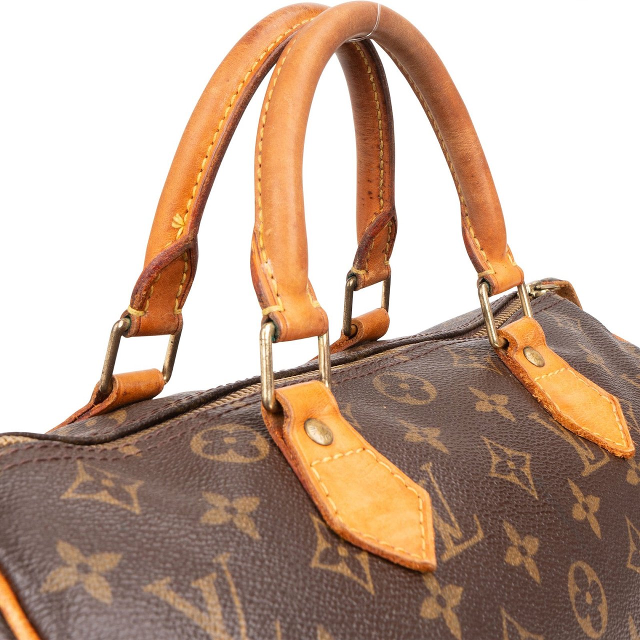 Louis Vuitton Louis Vuitton Monogram Canvas Speedy 30 Handbag Bruin