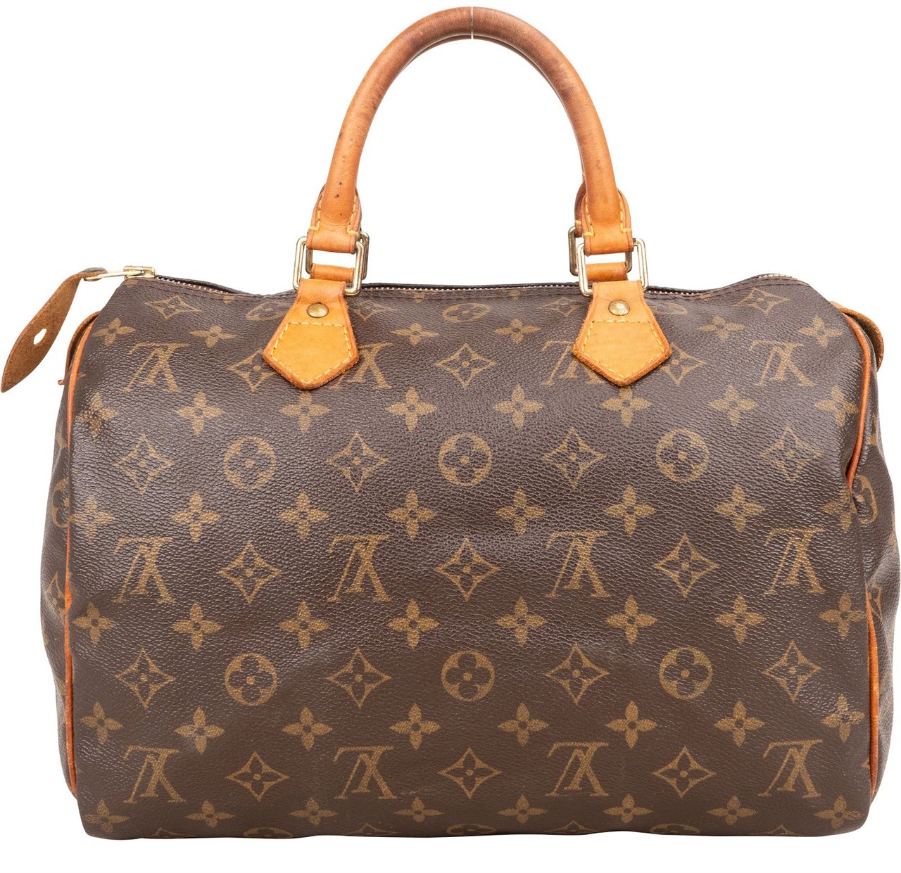 Louis Vuitton Louis Vuitton Monogram Canvas Speedy 30 Handbag Bruin