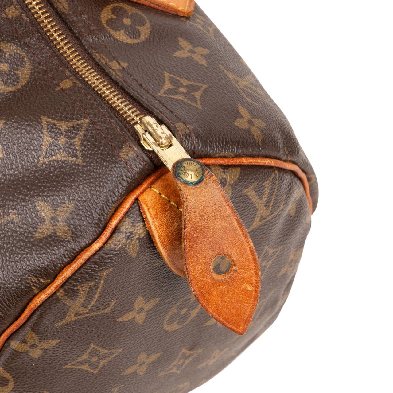 Louis Vuitton Louis Vuitton Monogram Canvas Speedy 30 Handbag Bruin