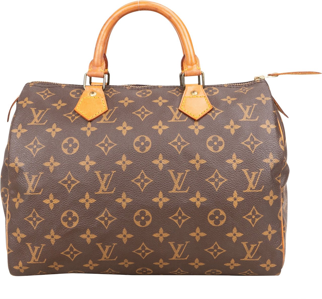 Louis Vuitton Louis Vuitton Monogram Canvas Speedy 30 Handbag Bruin