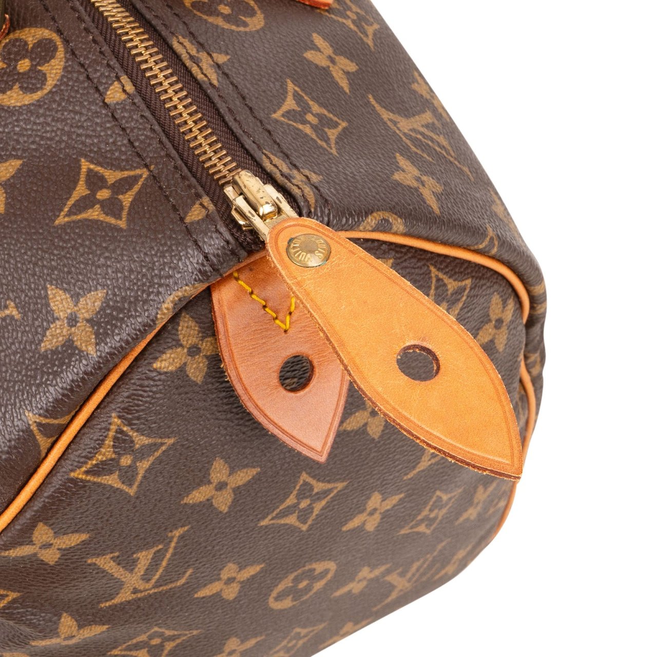 Louis Vuitton Louis Vuitton Monogram Canvas Speedy 30 Handbag Bruin