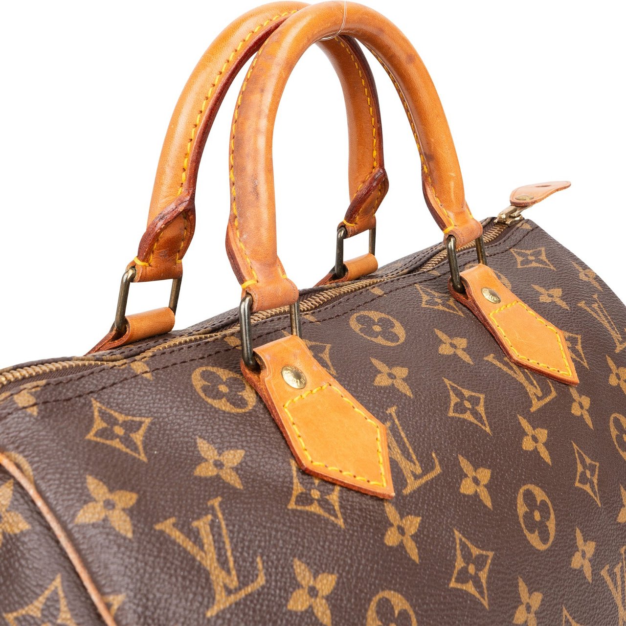 Louis Vuitton Louis Vuitton Monogram Canvas Speedy 30 Handbag Bruin