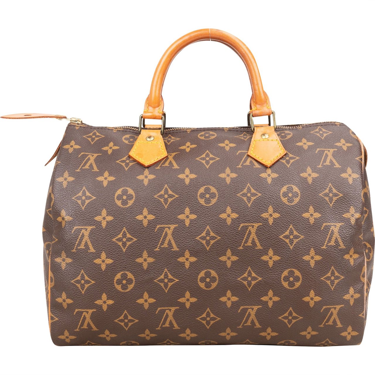 Louis Vuitton Louis Vuitton Monogram Canvas Speedy 30 Handbag Bruin