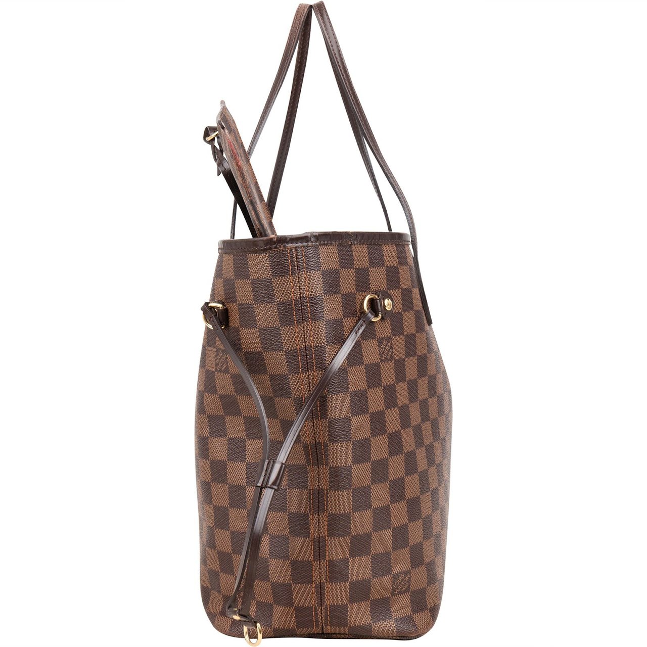 Louis Vuitton Louis Vuitton Monogram Damier Ebene Neverfull MM Shoulder Bag Bruin