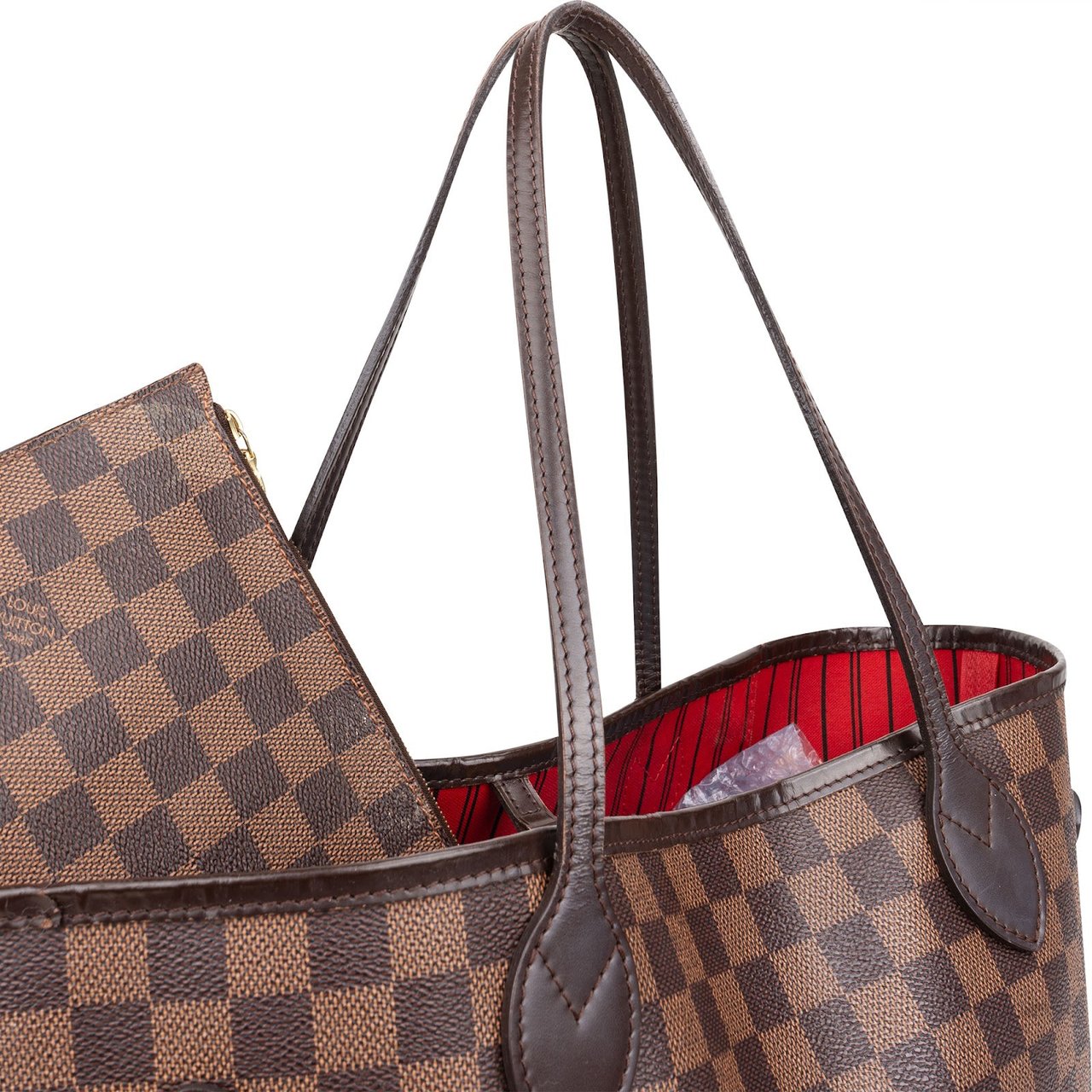 Louis Vuitton Louis Vuitton Monogram Damier Ebene Neverfull MM Shoulder Bag Bruin
