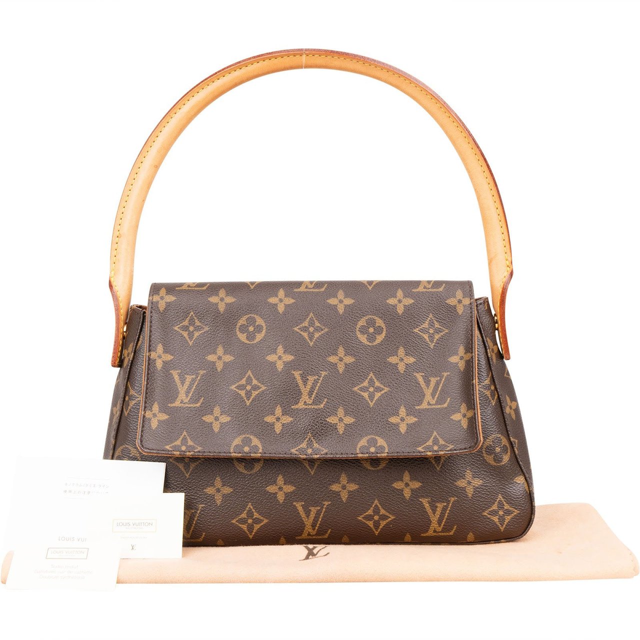Louis Vuitton Louis Vuitton Monogram Canvas Mini Looping Shoulder Bag Bruin