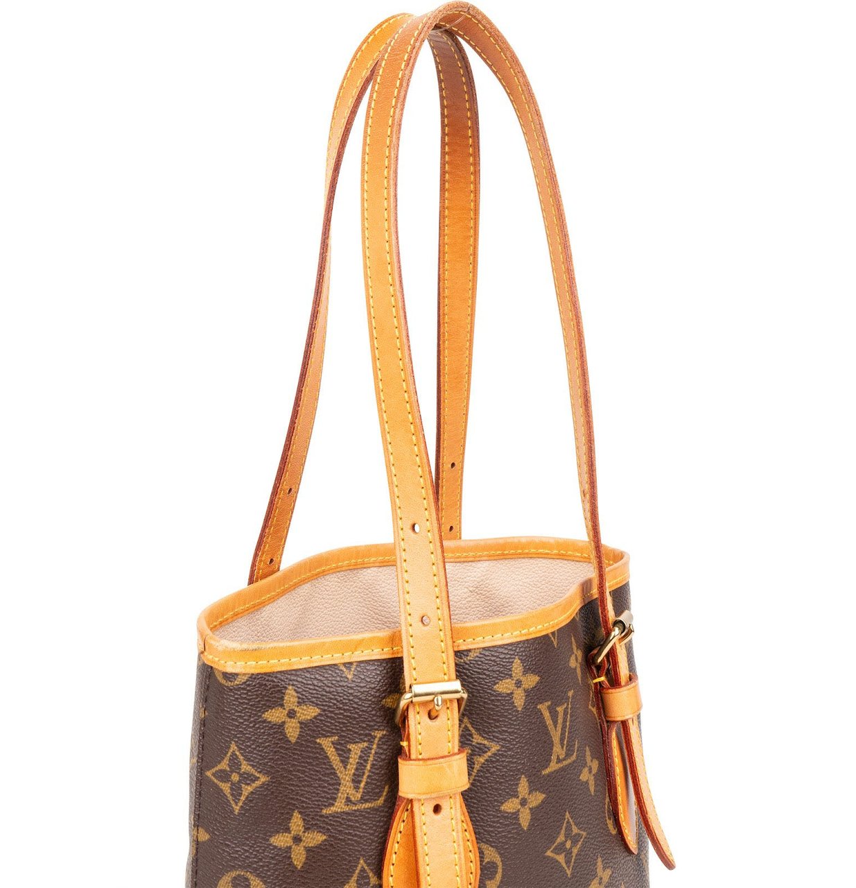 Louis Vuitton Louis Vuitton Monogram Canvas Bucket PM Shoulder Bag Bruin