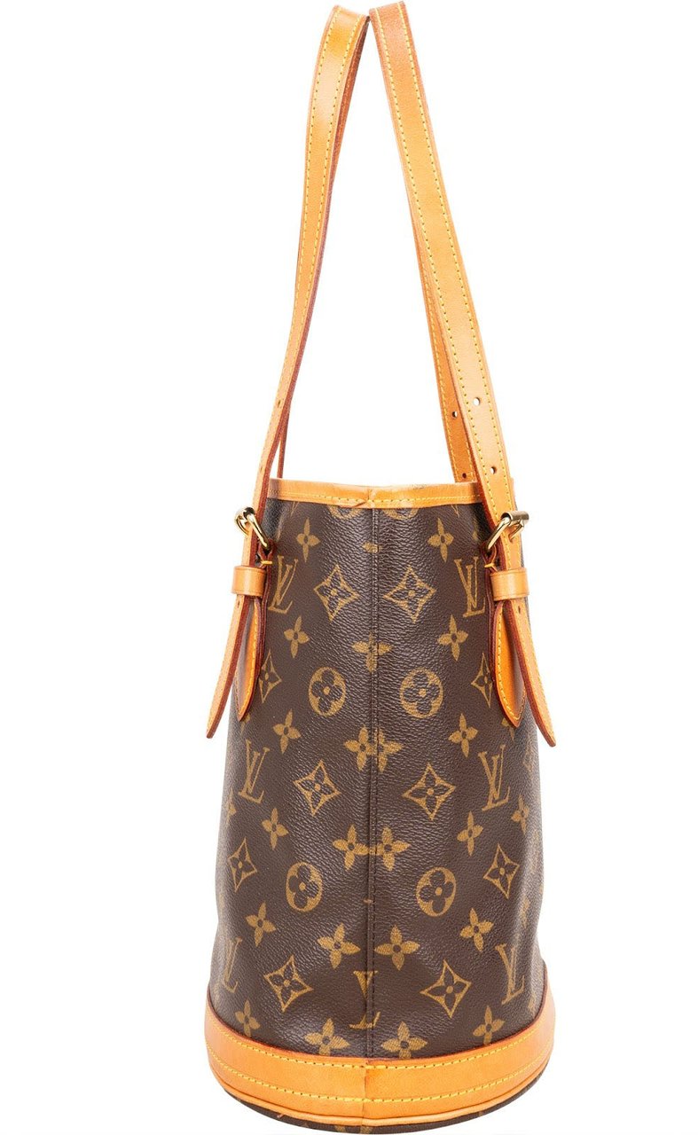 Louis Vuitton Louis Vuitton Monogram Canvas Bucket PM Shoulder Bag Bruin