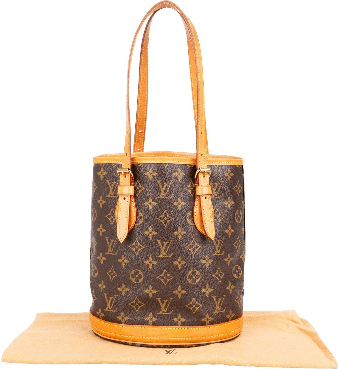 Louis Vuitton Louis Vuitton Monogram Canvas Bucket PM Shoulder Bag Bruin