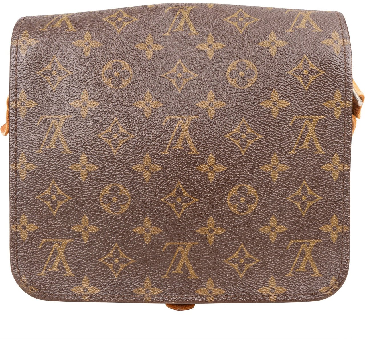 Louis Vuitton Louis Vuitton Monogram Canvas Cartouchiere MM Crossbody Bag Bruin