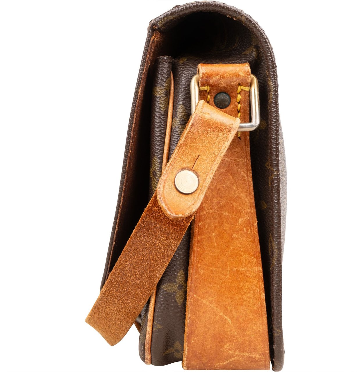 Louis Vuitton Louis Vuitton Monogram Canvas Cartouchiere MM Crossbody Bag Bruin