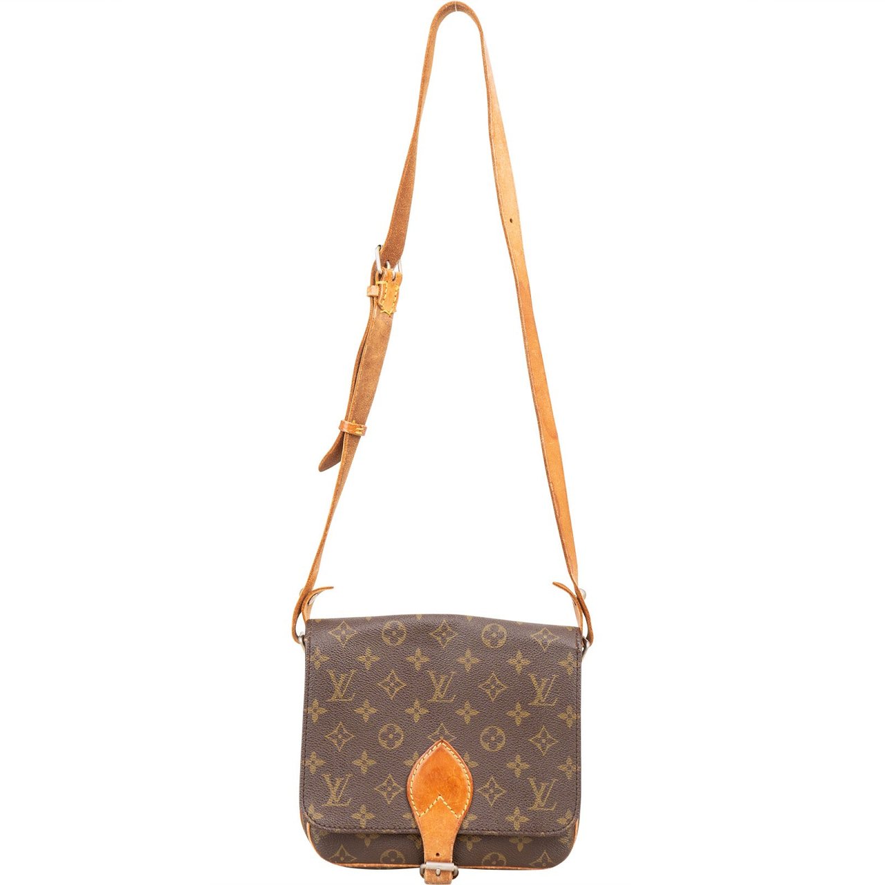 Louis Vuitton Louis Vuitton Monogram Canvas Cartouchiere MM Crossbody Bag Bruin