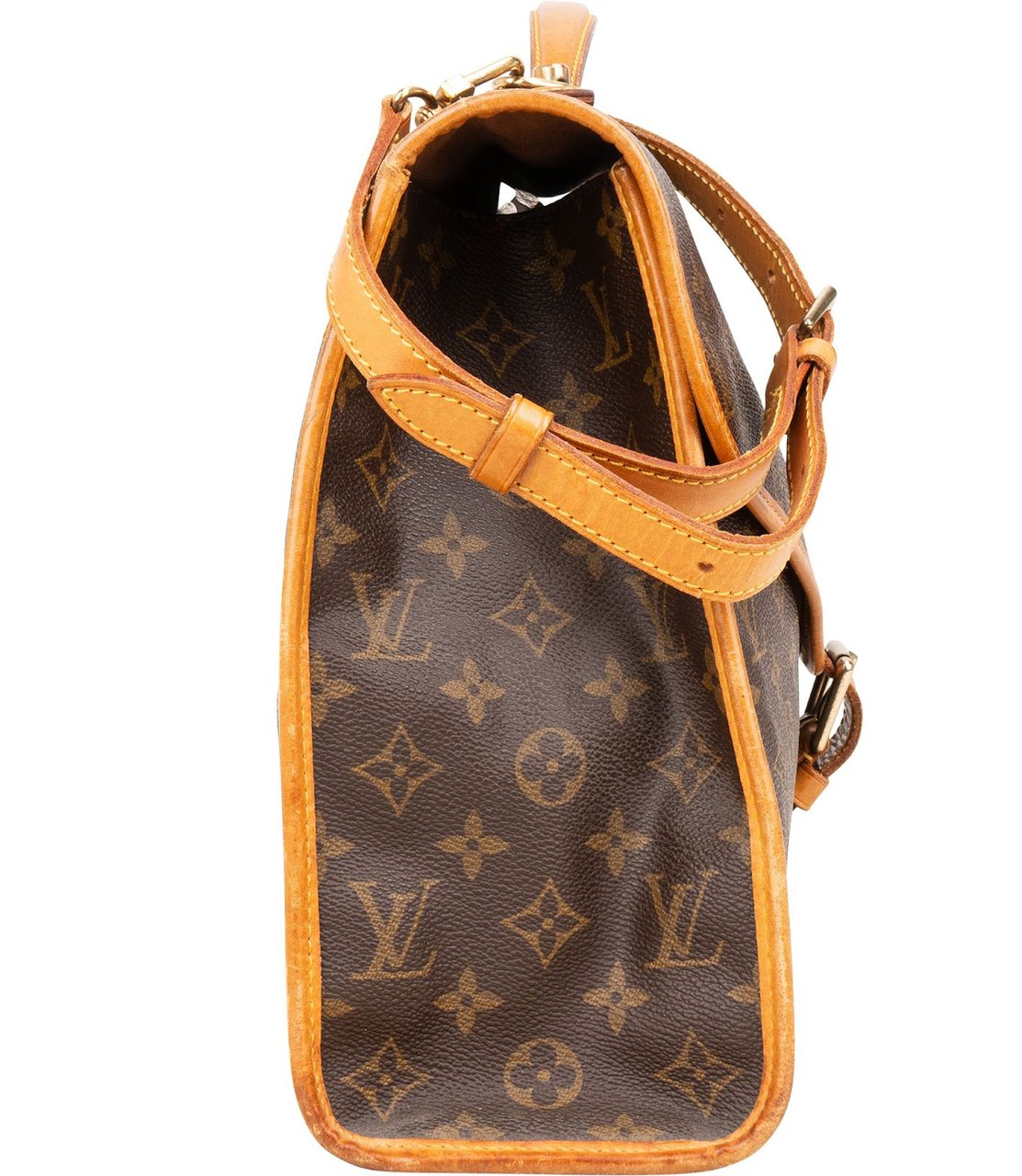 Louis Vuitton Monogram Canvas Bel Air Briefcase Handbag Bruin