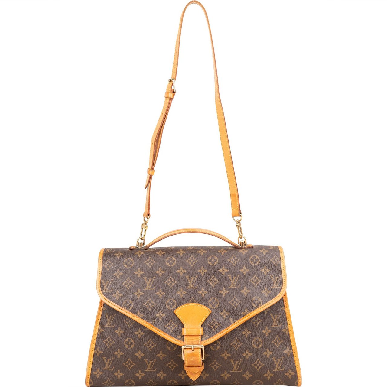 Louis Vuitton Monogram Canvas Bel Air Briefcase Handbag Bruin