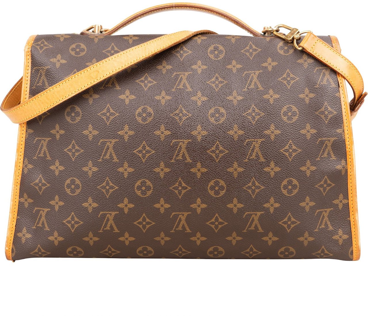 Louis Vuitton Monogram Canvas Bel Air Briefcase Handbag Bruin