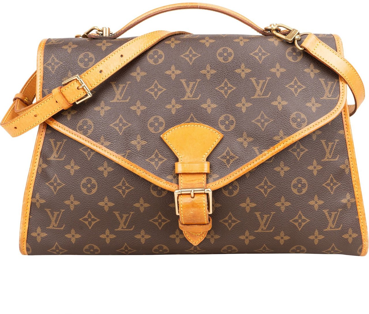Louis Vuitton Monogram Canvas Bel Air Briefcase Handbag Bruin