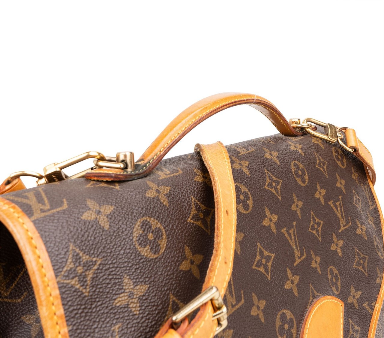 Louis Vuitton Monogram Canvas Bel Air Briefcase Handbag Bruin