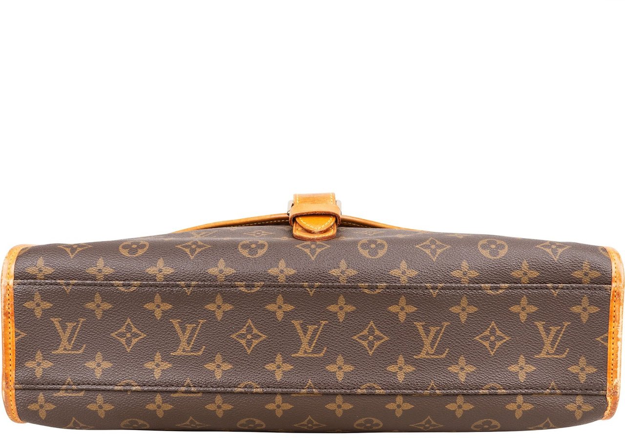 Louis Vuitton Monogram Canvas Bel Air Briefcase Handbag Bruin