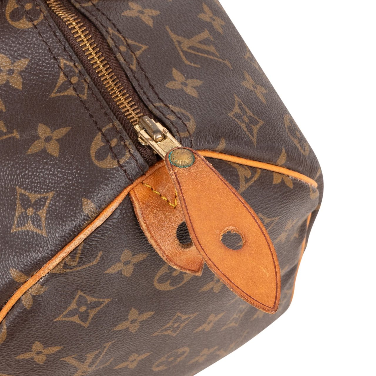 Louis Vuitton Louis Vuitton Monogram Canvas Speedy 35 Handbag Bruin