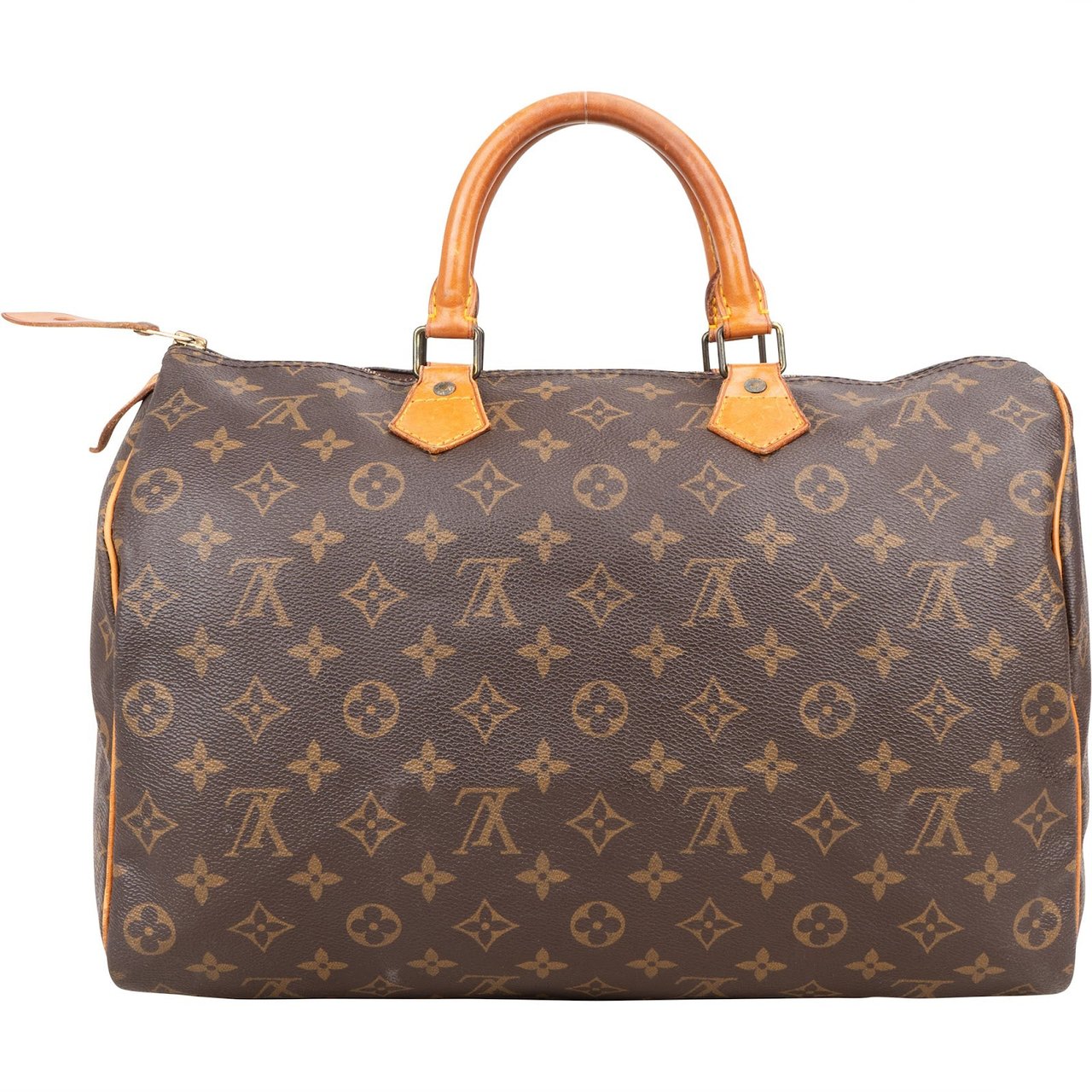 Louis Vuitton Louis Vuitton Monogram Canvas Speedy 35 Handbag Bruin