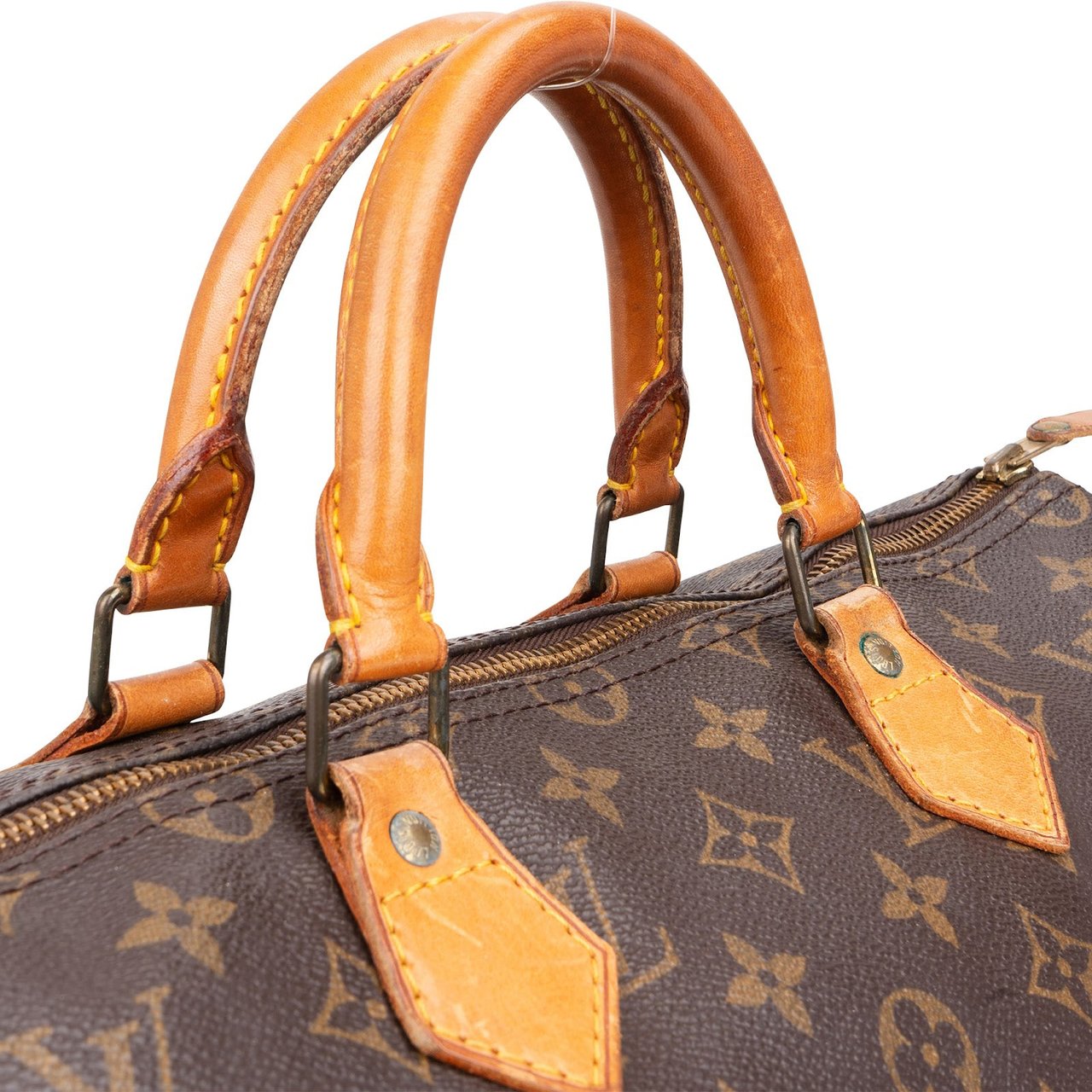 Louis Vuitton Louis Vuitton Monogram Canvas Speedy 35 Handbag Bruin