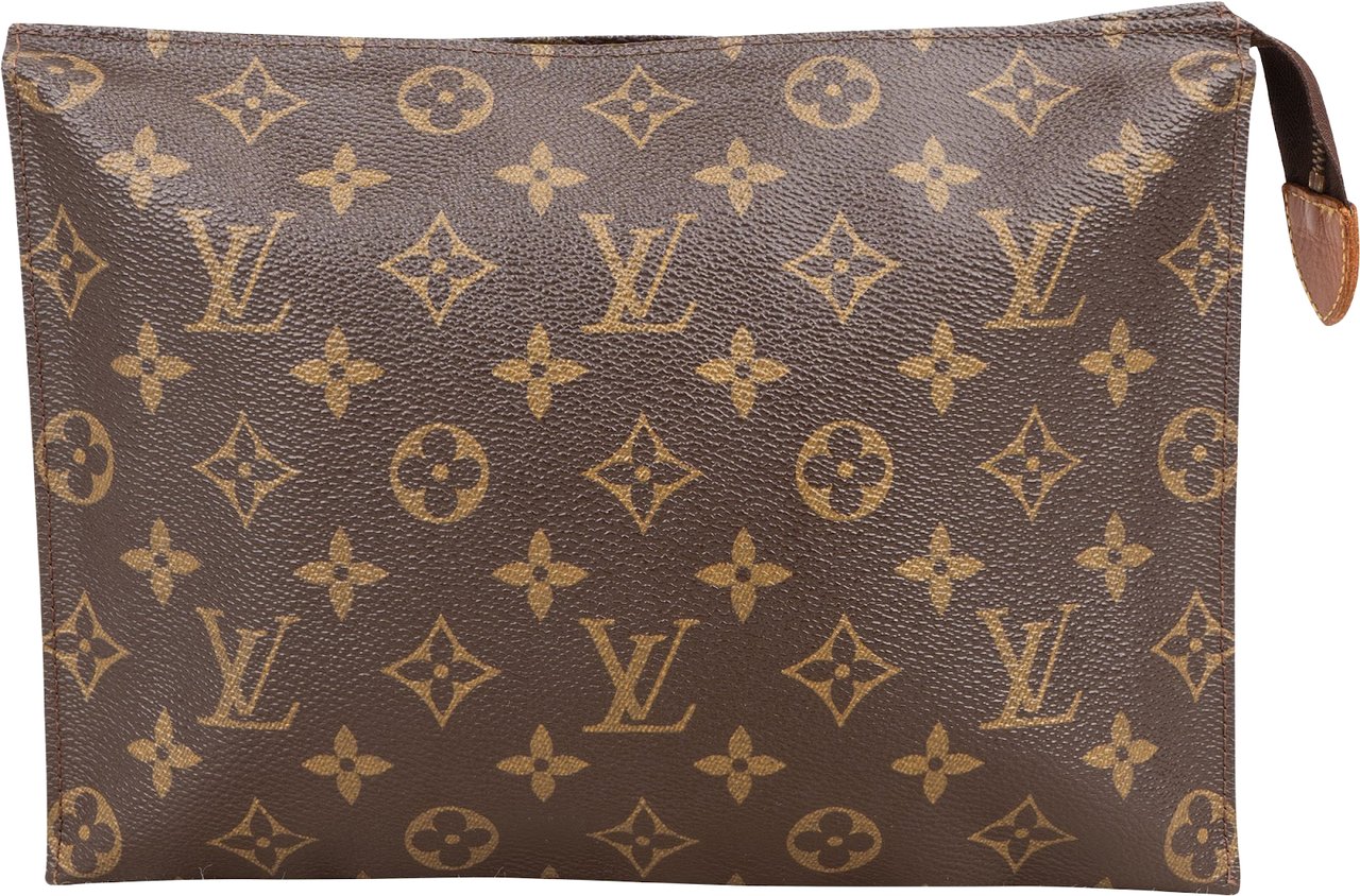 Louis Vuitton Louis Vuitton Monogram Canvas Poche Toilette 25 Clutch Bruin