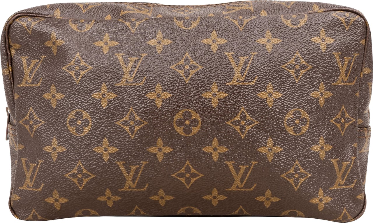 Louis Vuitton Louis Vuitton Monogram Canvas Trousse Toilette 28 Clutch Bruin