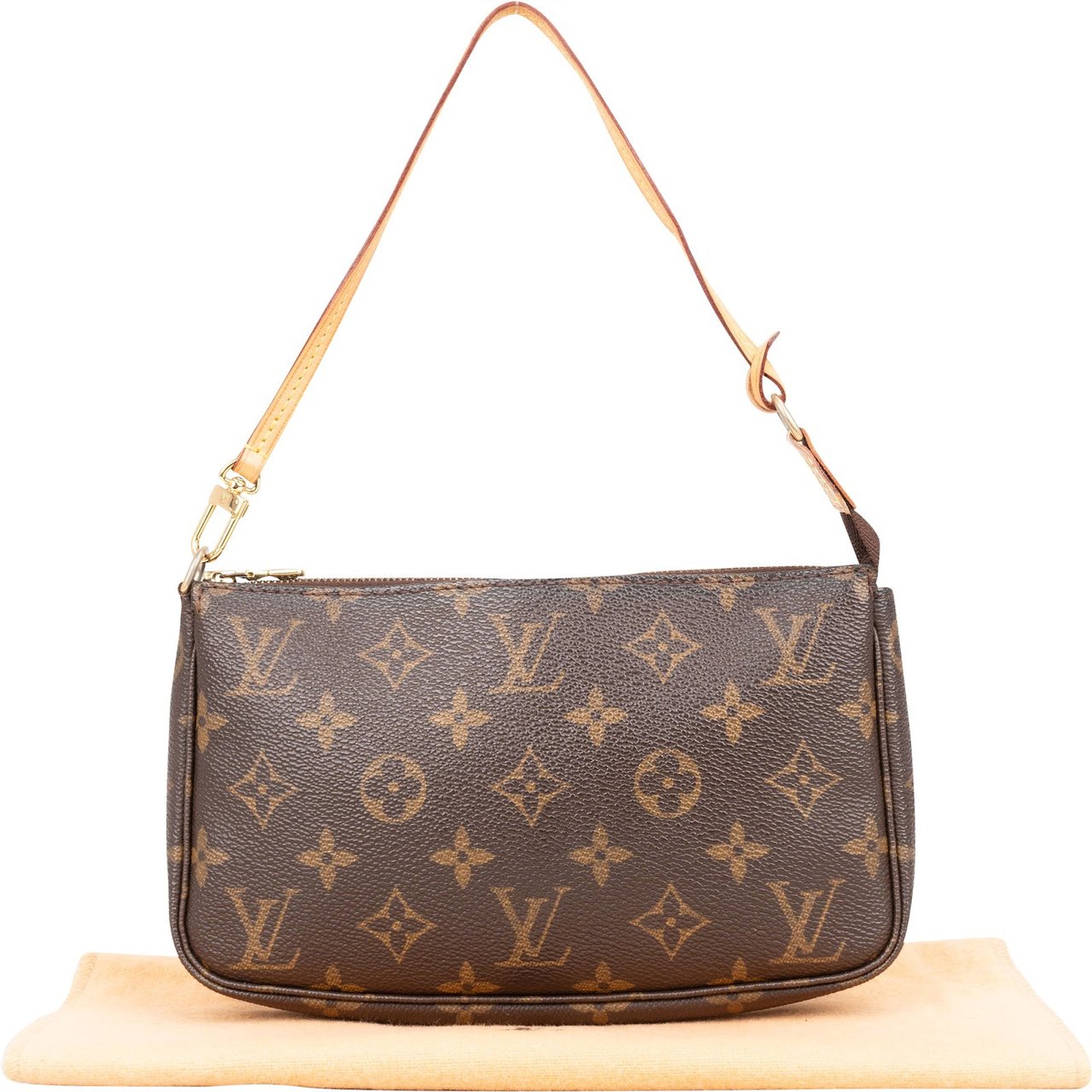 Louis Vuitton Louis Vuitton Monogram Canvas Pochette Accessoires Handbag Bruin