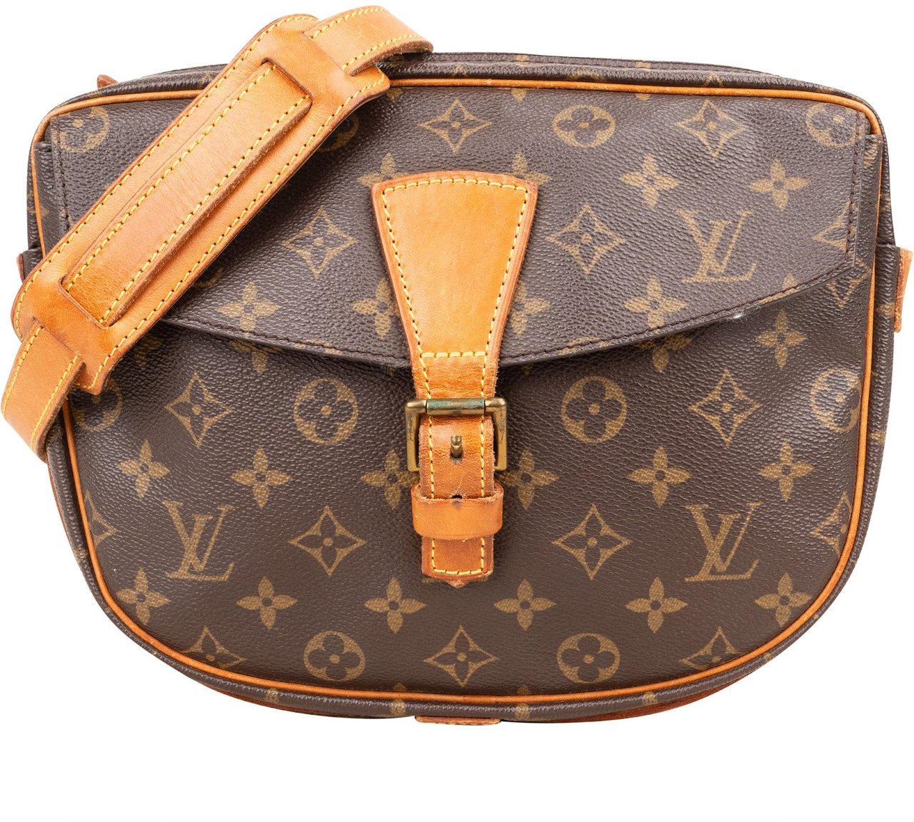 Louis Vuitton Louis Vuitton Monogram Canvas Jeune Fille GM Crossbody Bag Bruin