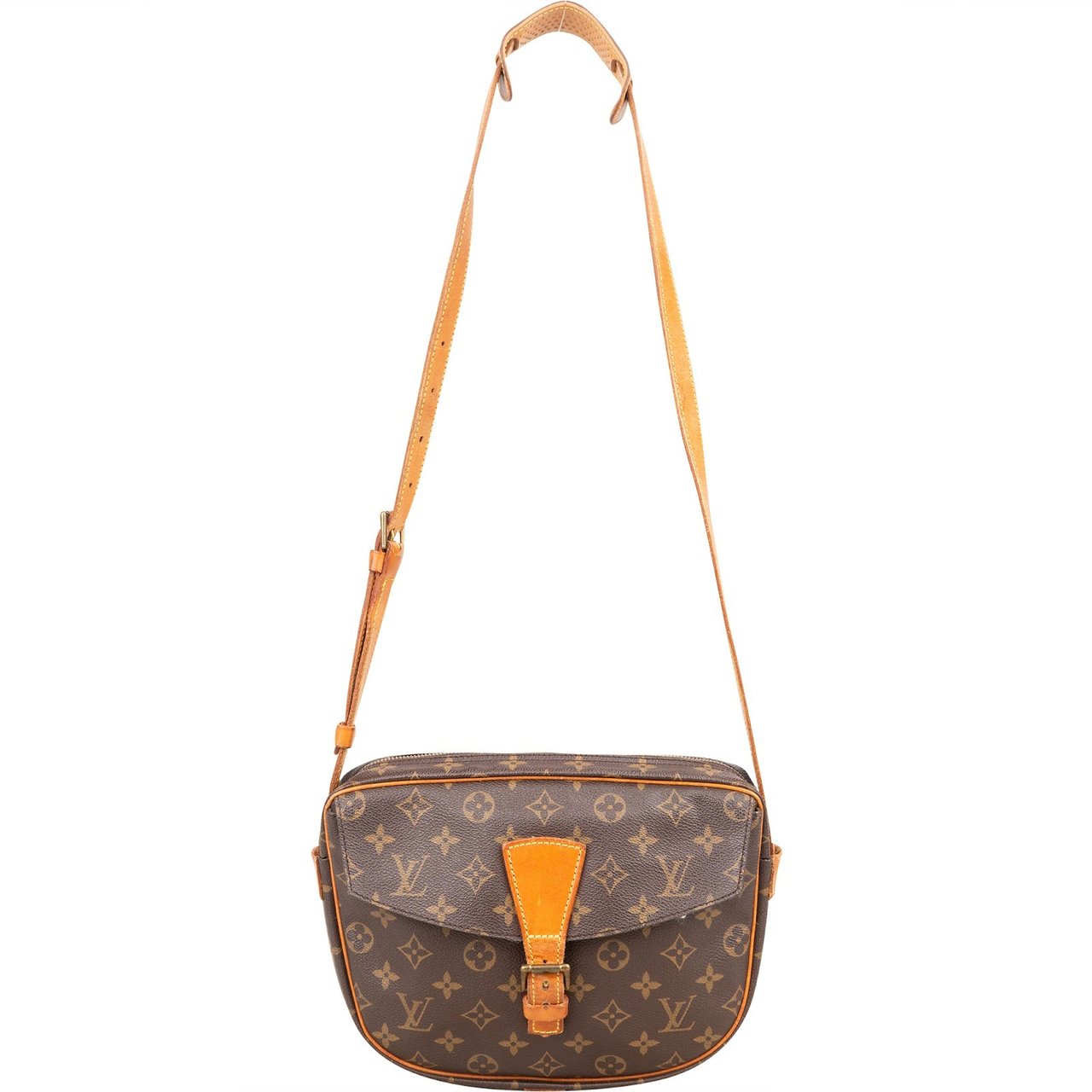 Louis Vuitton Louis Vuitton Monogram Canvas Jeune Fille GM Crossbody Bag Bruin