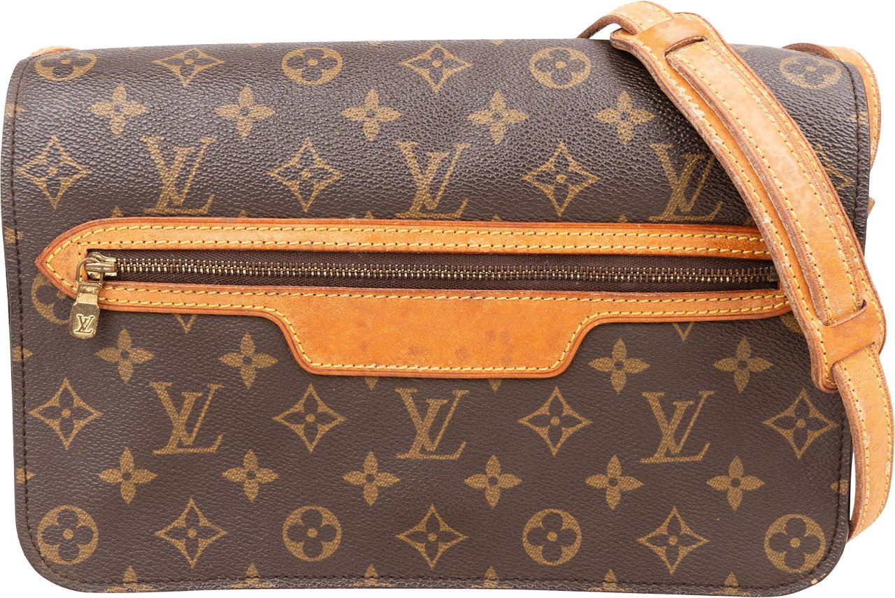 Louis Vuitton Louis Vuitton Monogram Canvas Saint Germain GM Crossbody Bag Bruin