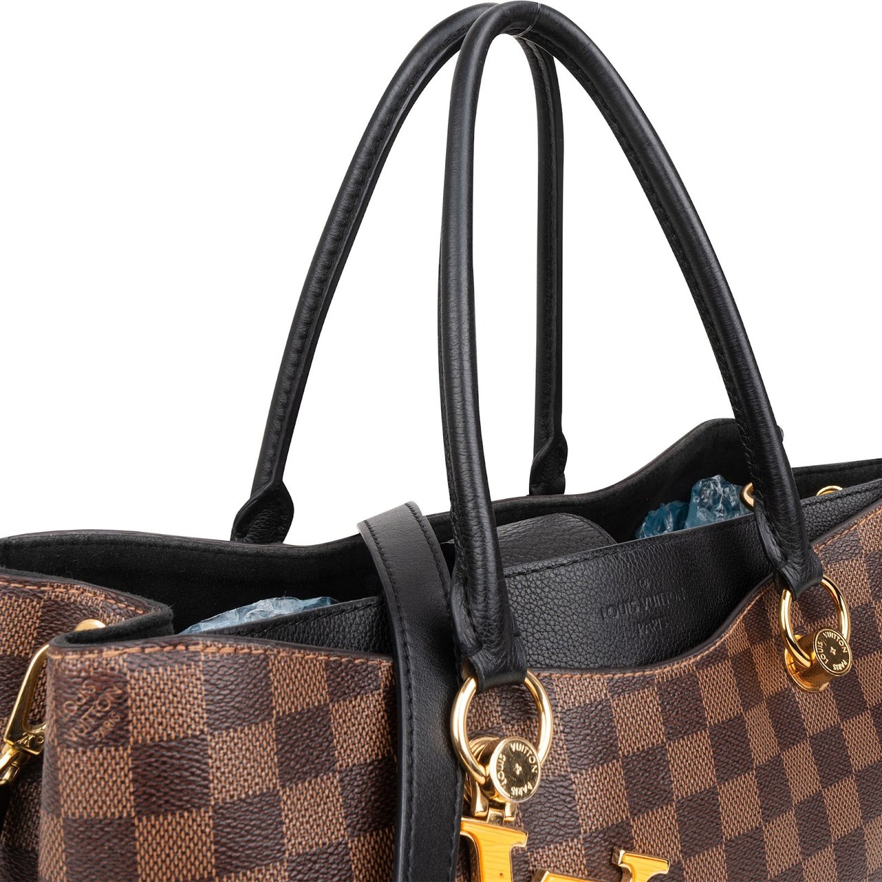 Louis Vuitton Monogram Damier Ebene Riverside Handbag Bruin