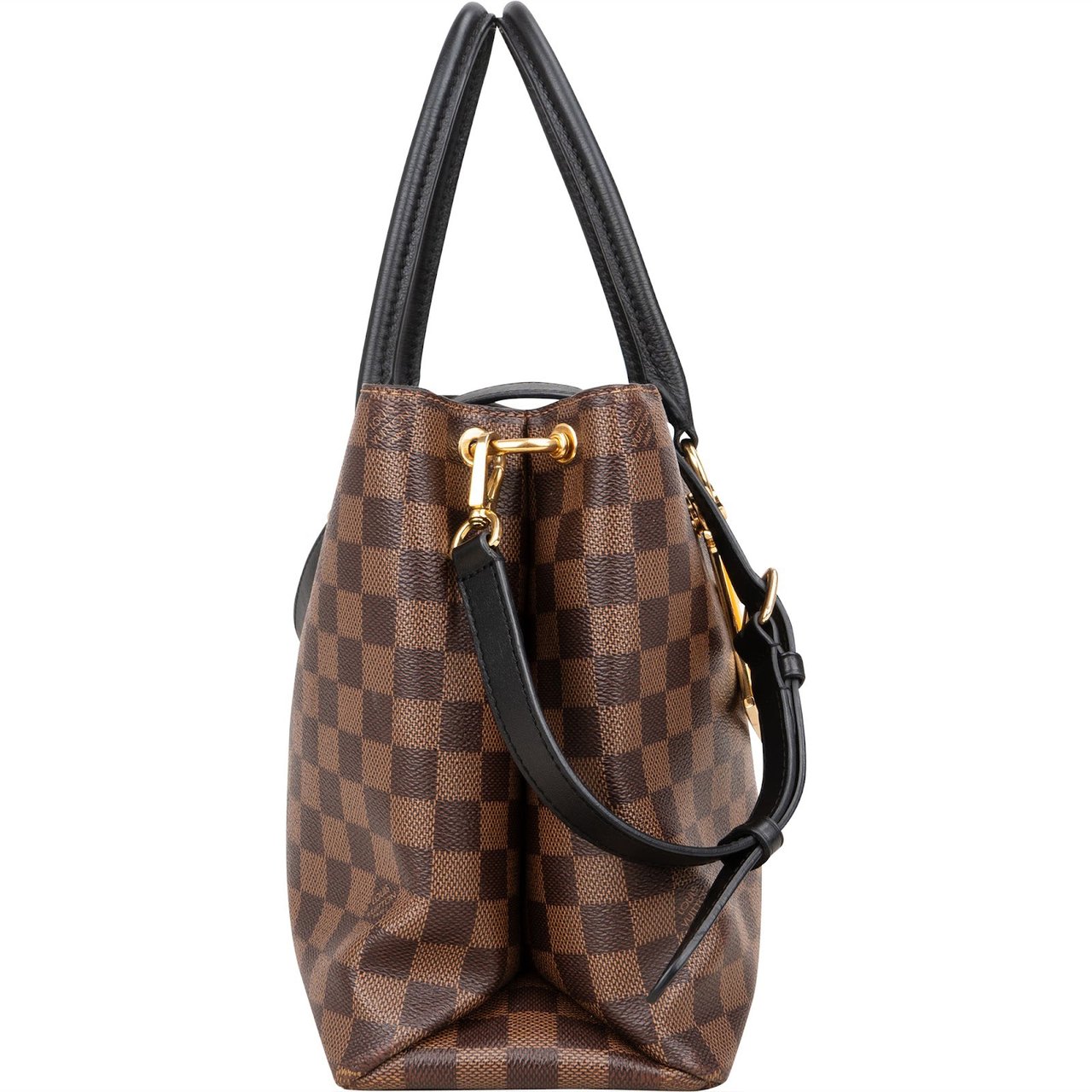 Louis Vuitton Monogram Damier Ebene Riverside Handbag Bruin