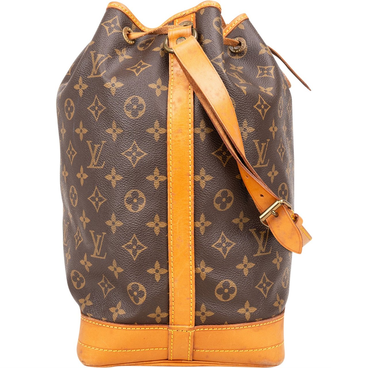 Louis Vuitton Monogram Canvas Sac Noé Grande Shoulder Bag Bruin