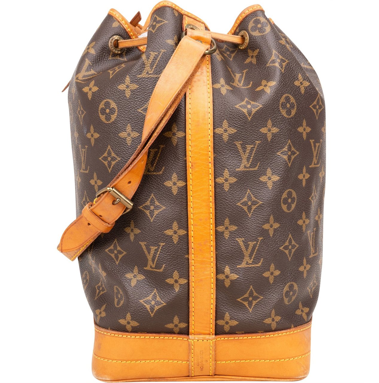 Louis Vuitton Monogram Canvas Sac Noé Grande Shoulder Bag Bruin