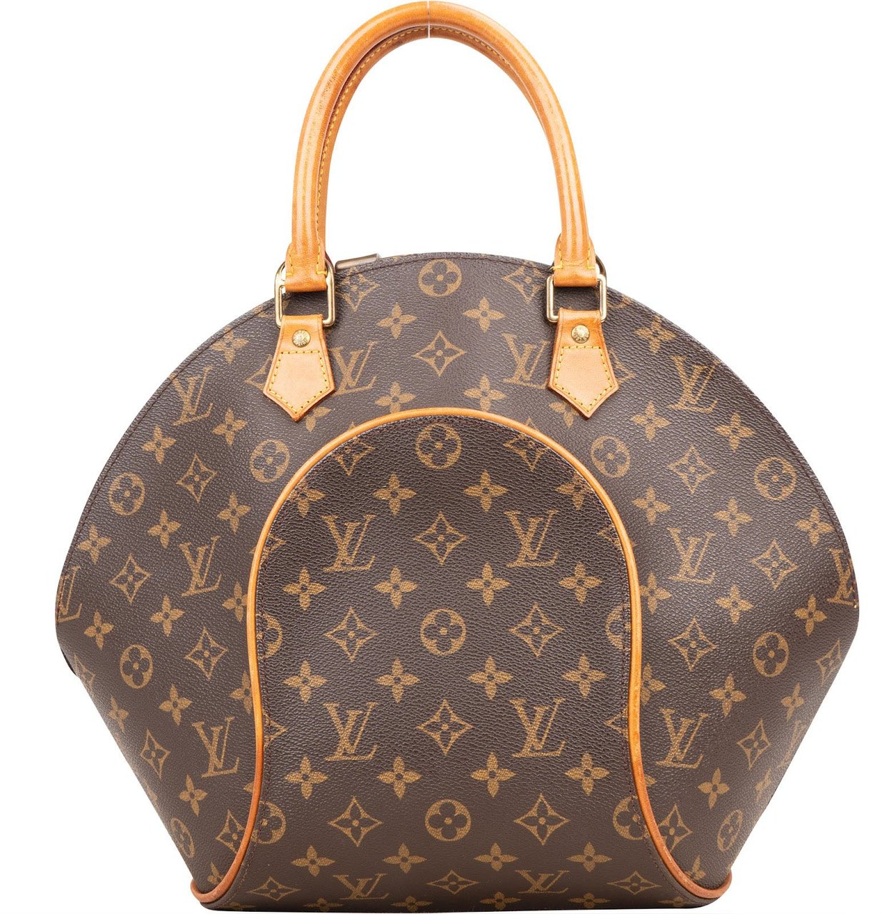 Louis Vuitton Louis Vuitton Monogram Canvas Ellipse MM Handbag Bruin