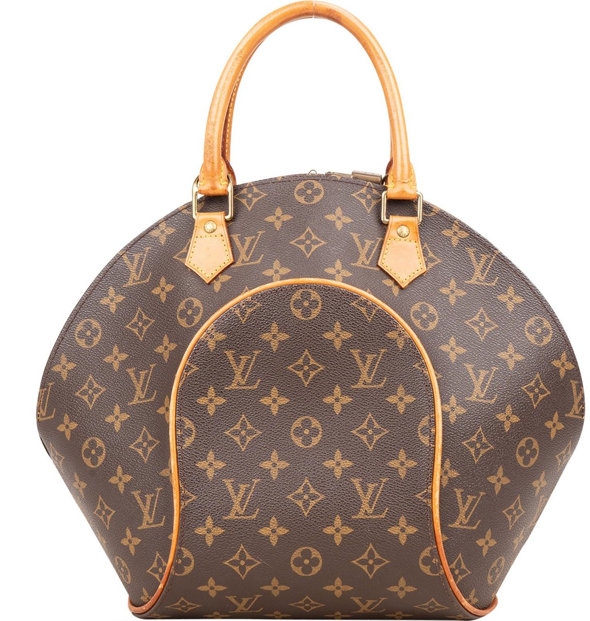 Louis Vuitton Louis Vuitton Monogram Canvas Ellipse MM Handbag Bruin