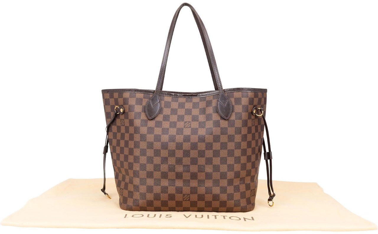 Louis Vuitton Louis Vuitton Monogram Damier Ebene Neverfull MM Shoulder Bag Bruin