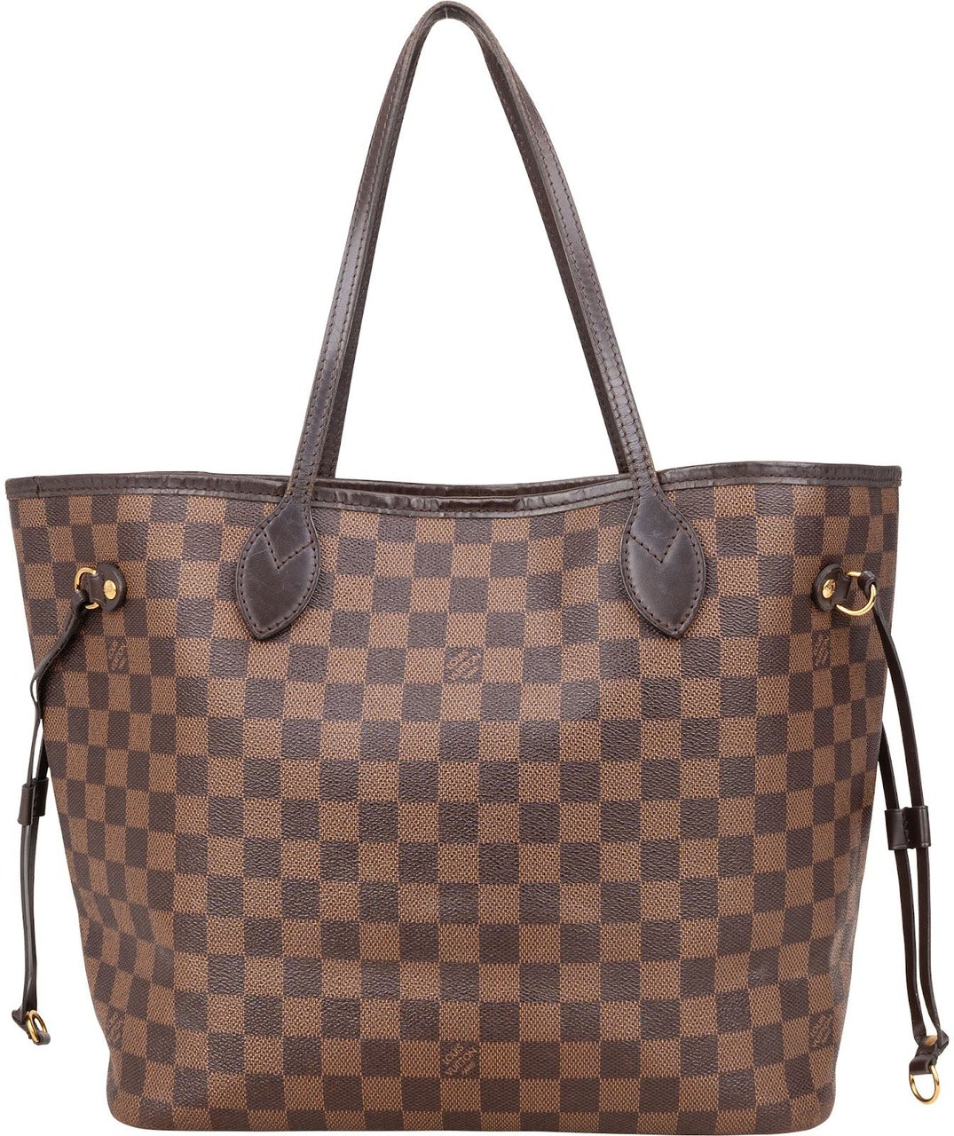 Louis Vuitton Louis Vuitton Monogram Damier Ebene Neverfull MM Shoulder Bag Bruin