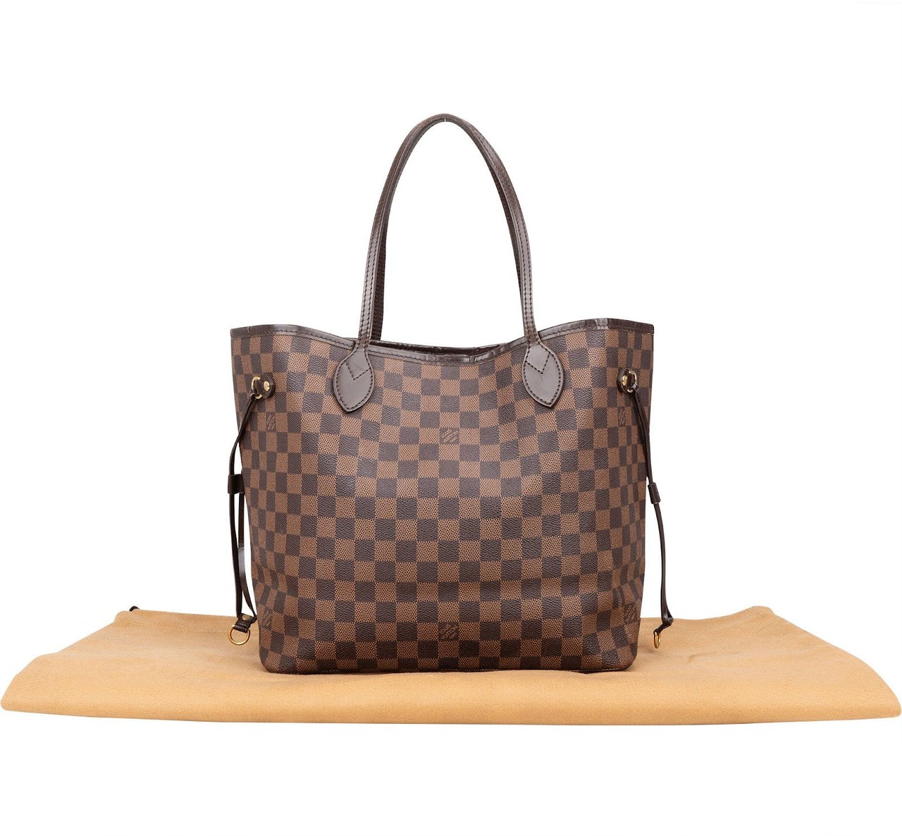 Louis Vuitton Louis Vuitton Monogram Damier Ebene Neverfull MM Shoulder Bag Bruin